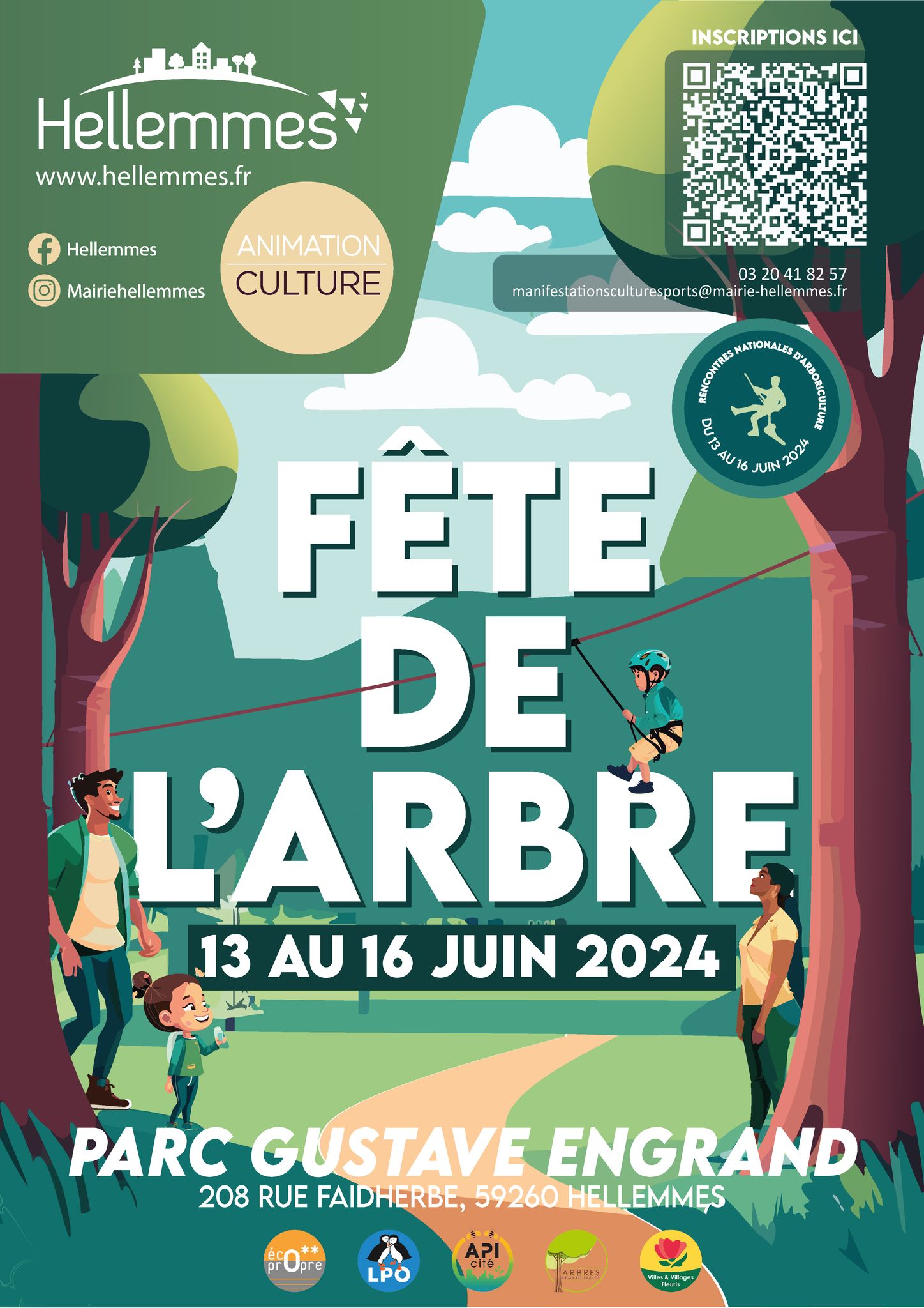 Fête de l'arbre du 13 au 16 juin, Présence LP HDF DT Nord le 15 juin